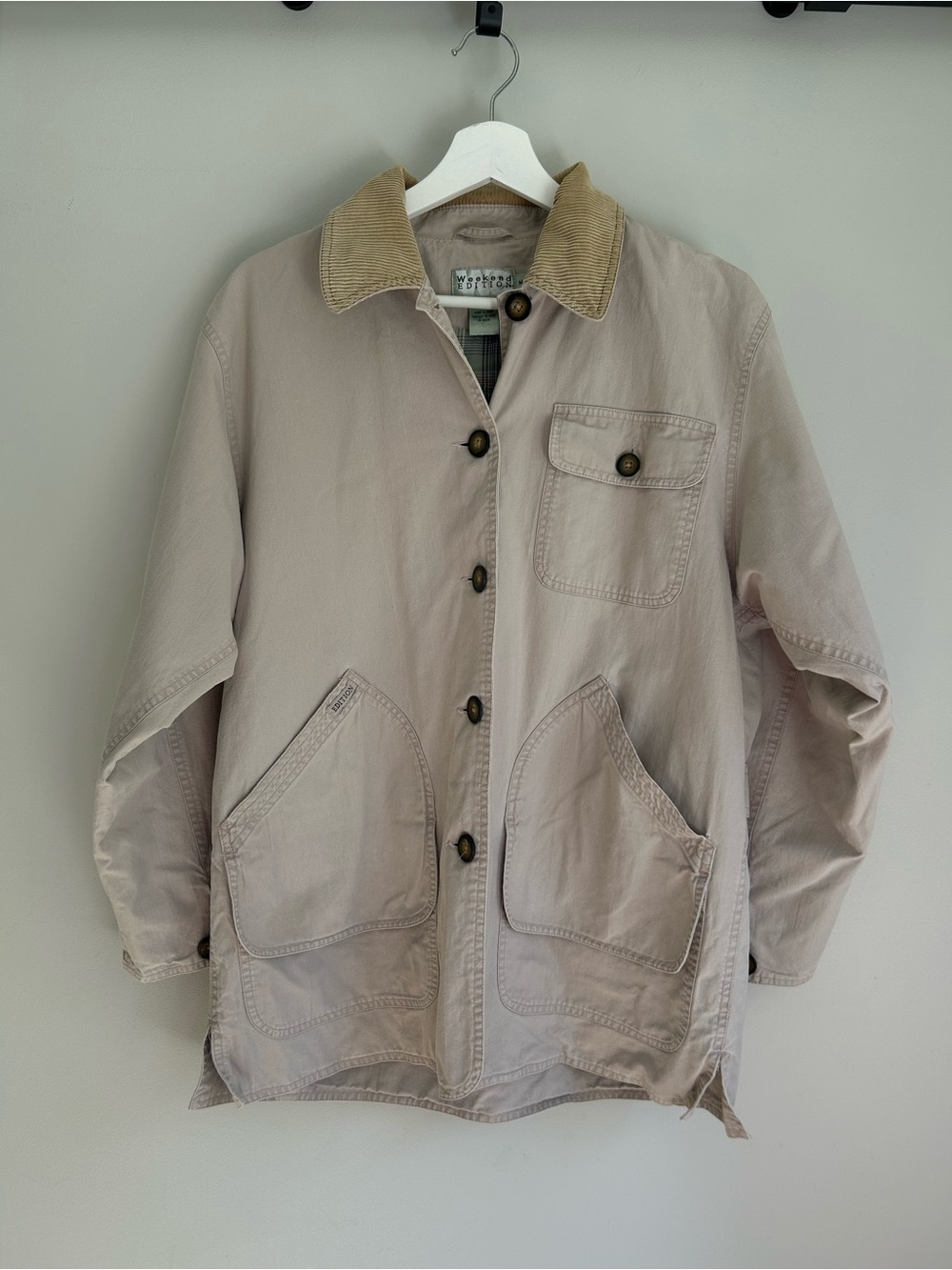 Vintage Barn Chore Cotton Coat Jacket Pockets